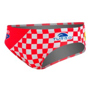 Turbo Croatia Swimming Brief Rojo,Blanco S Hombre