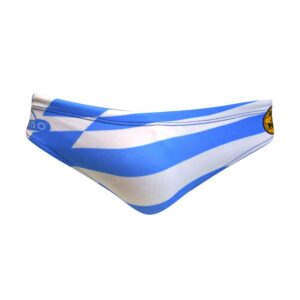 Turbo Greece Swimming Brief Blanco,Azul M Hombre