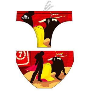Turbo Bullfighting Swimming Brief Amarillo,Rojo 4XL Hombre
