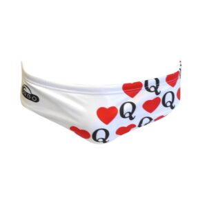 Turbo Heart Queen Swimming Brief Blanco 3XL Hombre