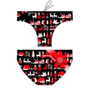 Turbo Christmas Swimming Brief Negro XL Hombre