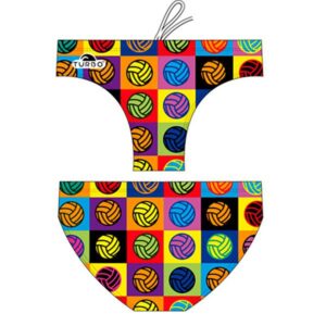 Turbo Multi Ball Swimming Brief Multicolor XL Hombre