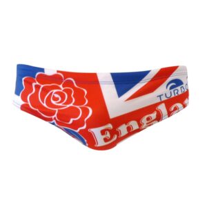 Turbo England Flag Swimming Brief Rojo 2XL Hombre