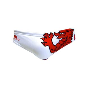 Turbo Wales Dragon Swimming Brief Blanco 4XL Hombre