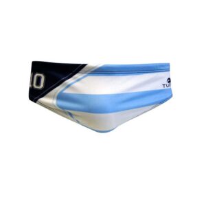 Turbo Argentina Swimming Brief Blanco,Azul L Hombre