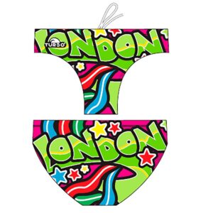 Turbo Graffiti London Swimming Brief Multicolor 3XL Hombre