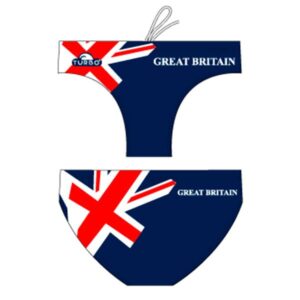 Turbo England-great Britain Swimming Brief Azul M Hombre