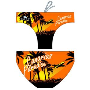 Turbo Paradise Canary Island Swimming Brief Naranja,Negro 2XL Hombre