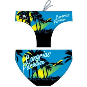 Turbo Paradise Canary Island Swimming Brief Azul,Negro 4XL Hombre