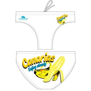 Turbo Banana Enjoy Slowly Waterpolo Swimming Brief Blanco 2XL Hombre