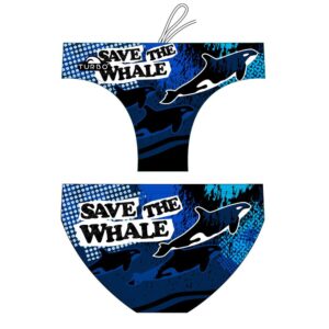 Turbo Save The Whale Swimming Brief Azul 2XL Hombre