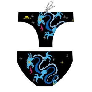 Turbo Dragon Swimming Brief Azul,Negro S Hombre