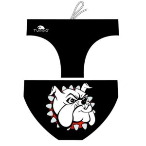 Turbo Bulldog Swimming Brief Blanco,Negro 4XL Hombre
