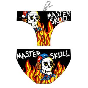 Turbo Master Halloween Skulls Swimming Brief Negro S Hombre