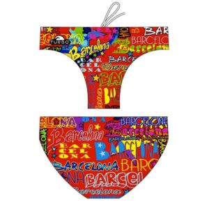 Turbo Barcelona Lights Swimming Brief Rojo S Hombre