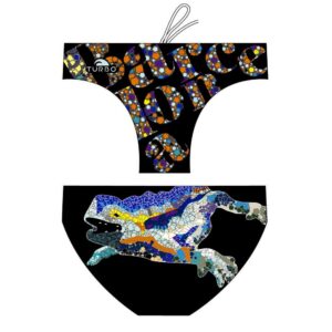 Turbo Gaudi Bcn Swimming Brief Negro 3XL Hombre
