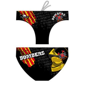 Turbo Catalonia Firefighters Hat Swimming Brief Negro 2XL Hombre