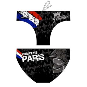 Turbo Pompiers Paris Swimming Brief Negro L Hombre