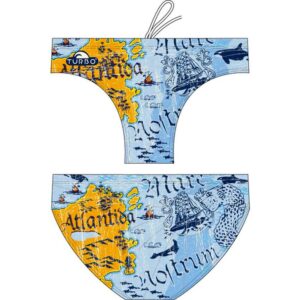 Turbo Atlantida Swimming Brief Naranja,Azul 2XL Hombre