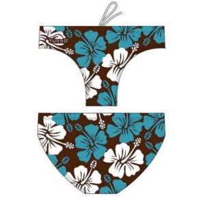 Turbo Surf Flower Swimming Brief Marrón XL Hombre
