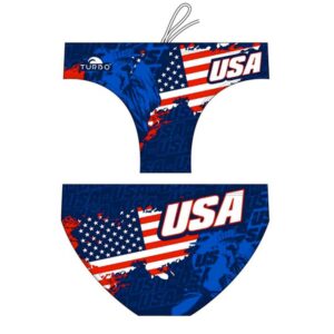 Turbo Usa Swimming Brief Azul S Hombre