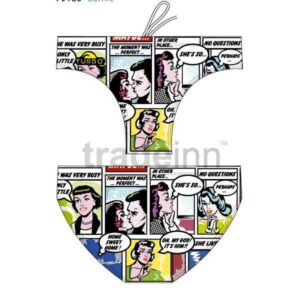 Turbo Comic Swimming Brief Multicolor 5XL Hombre