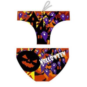 Turbo Halloween Pumpkin Swimming Brief Multicolor S Hombre
