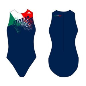 Turbo Italy Splash Swimsuit Azul L Mujer