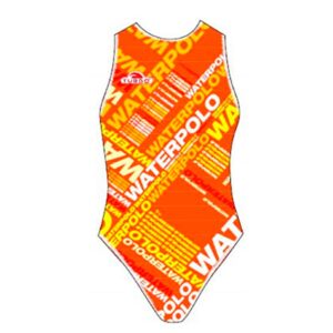 Turbo Text Swimsuit Naranja 2XL Mujer