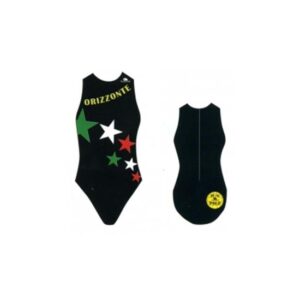 Turbo Orizzonte Swimsuit Negro 2XL Mujer