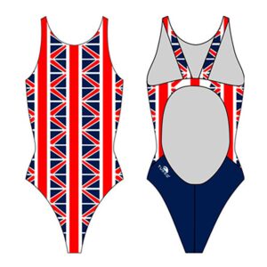 Turbo Usa Vintage Swimsuit Rojo,Blanco,Azul 2XS Mujer
