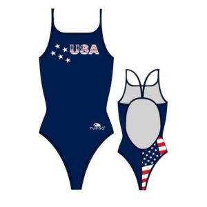 Turbo Usa Swimsuit Azul 3XL Mujer