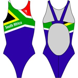 Turbo South Africa Pro Resist Swimsuit Azul 5XL Mujer