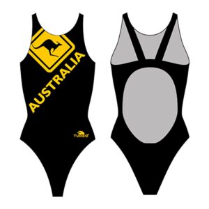 Turbo Australia Kangaroo Signal Pro Resist Swimsuit Negro 5XL Mujer