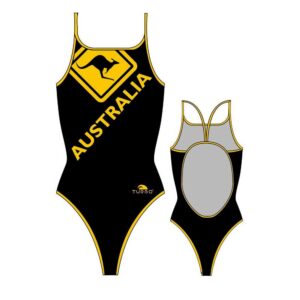 Turbo Australia Kangaroo Signal Swimsuit Negro L Mujer