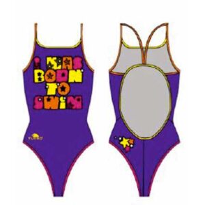 Turbo Born To Swim Swimsuit Lila 2XL Mujer