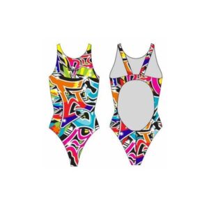 Turbo Graffiti Pro Resist Swimsuit Multicolor L Mujer