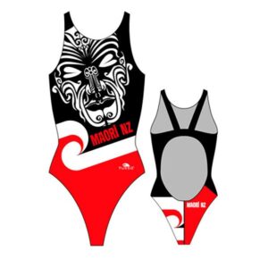 Turbo Maori New Zealand Pro Resist Swimsuit Rojo,Negro M Mujer