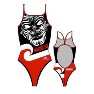 Turbo Maori New Zealand Swimsuit Rojo,Negro L Mujer