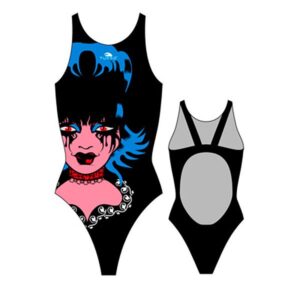 Turbo Gothic Swimsuit Negro 2XL Mujer