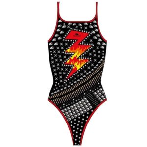Turbo Heavy Rock Swimsuit Negro 4XL Mujer