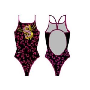 Turbo Tiger Money Rapper Swimsuit Negro 5XL Mujer
