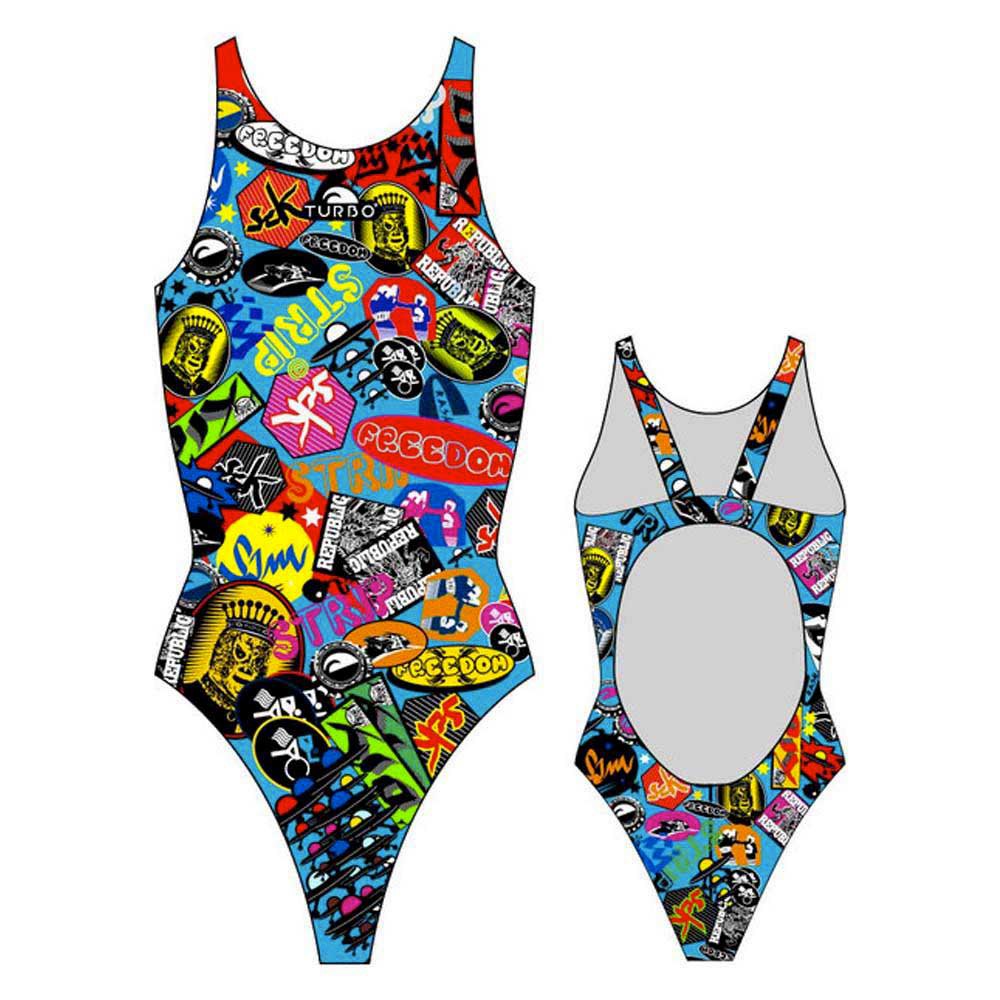 Turbo Stickers Swimsuit Multicolor M Mujer