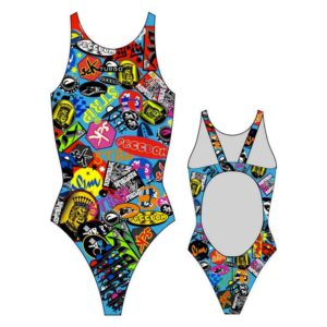 Turbo Stickers Swimsuit Multicolor 3XL Mujer