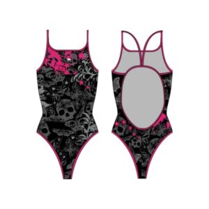 Turbo Skull Butterflyers Stars Swimsuit Negro S Mujer
