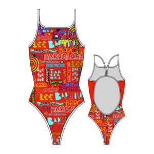 Turbo Barcelona Lights Swimsuit Naranja L Mujer