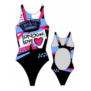Turbo London Love 895571 Swimsuit Negro S Mujer