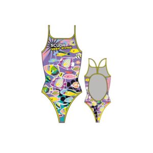 Turbo Scuba Thin Strap Swimsuit Lila M Mujer