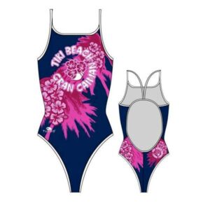 Turbo Tiki Beach Swimsuit Azul 3XL Mujer