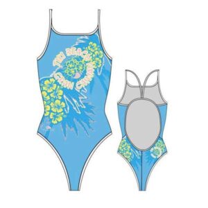 Turbo Tiki Beach Swimsuit Verde,Azul M Mujer
